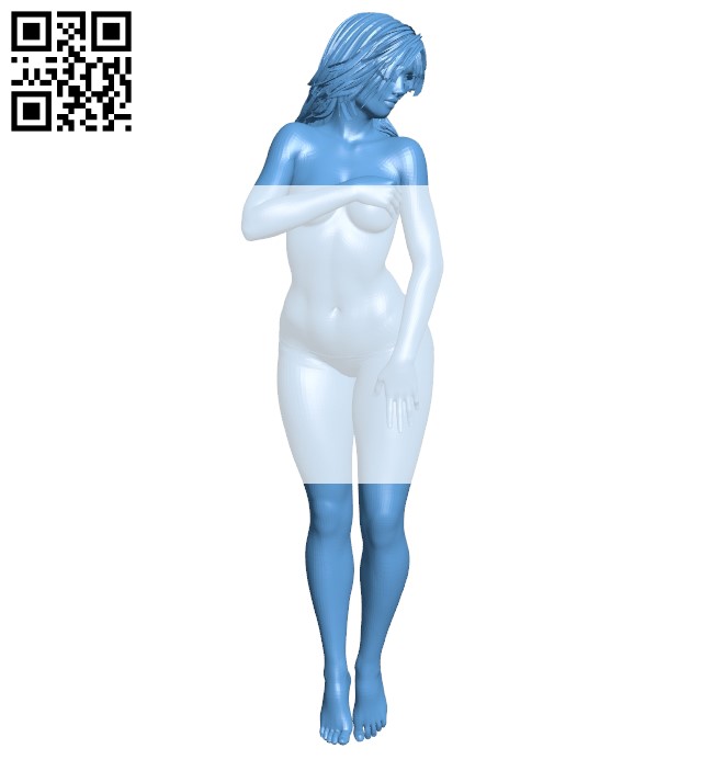 Showy girl B008978 file obj free download 3D Model for CNC and 3d printer