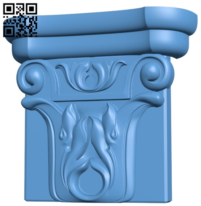 Top of the column A005953 download free stl files 3d model for CNC wood carving