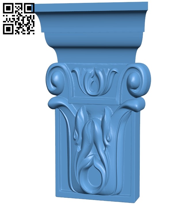 Top of the column A005954 download free stl files 3d model for CNC wood carving