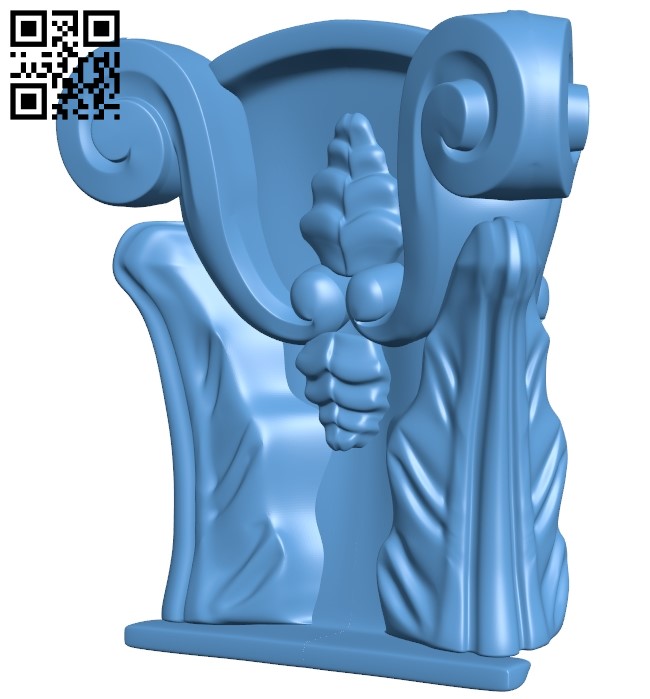 Top of the column A005957 download free stl files 3d model for CNC wood carving
