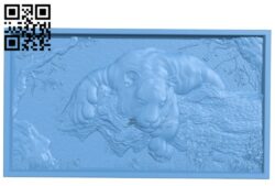 A picture of a tiger on the hunt A006021 download free stl files 3d model for CNC wood carving