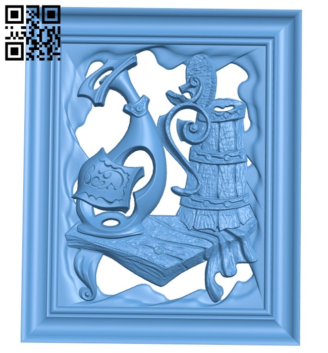 Ancient painting A006140 download free stl files 3d model for CNC wood carving
