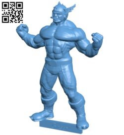 Blood bowl big guy – superhero B009213 file obj free download 3D Model for CNC and 3d printer