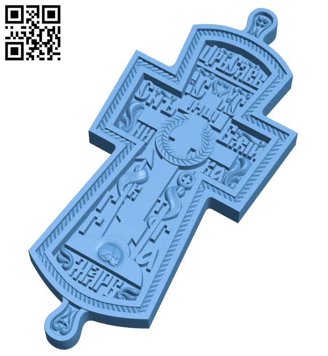 Cross symbol pattern A006121 download free stl files 3d model for CNC wood carving