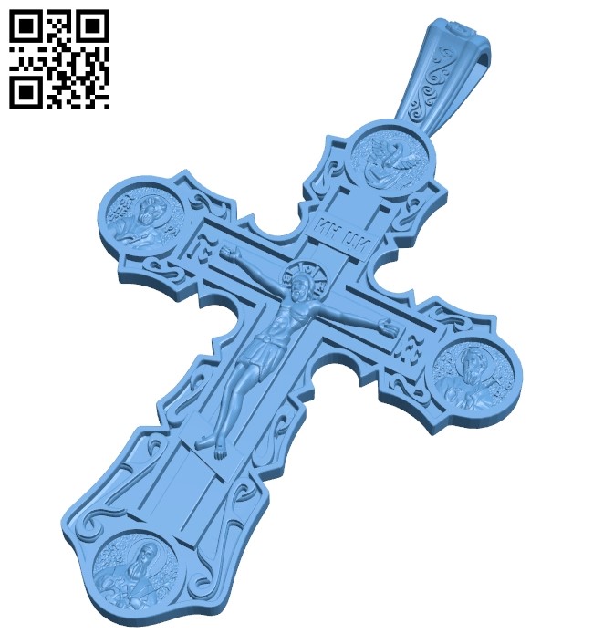 Cross symbol pattern A006123 download free stl files 3d model for CNC wood carving