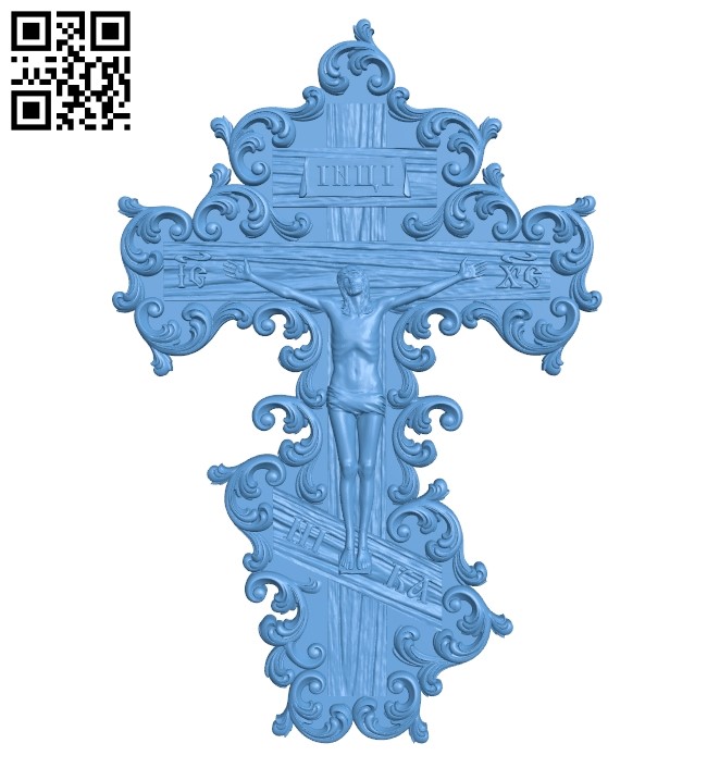 Cross symbol pattern A006124 download free stl files 3d model for CNC wood carving