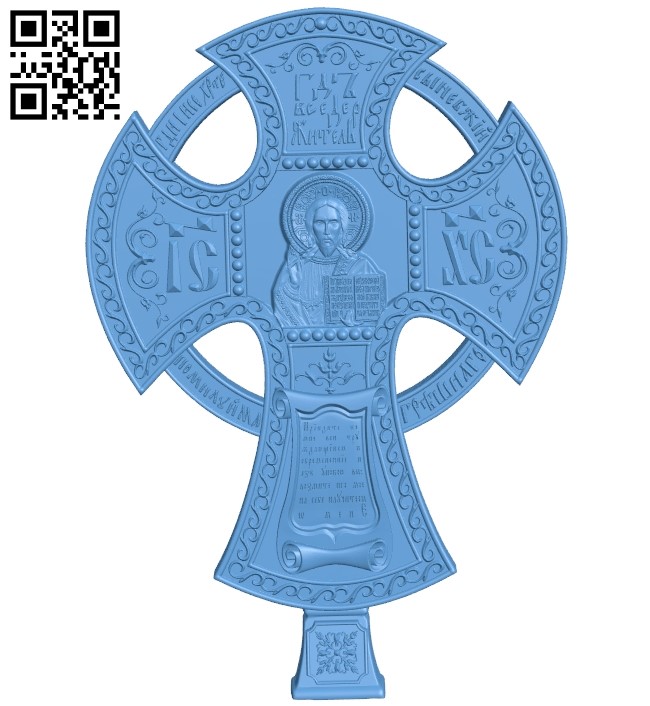 Cross symbol pattern A006126 download free stl files 3d model for CNC wood carving