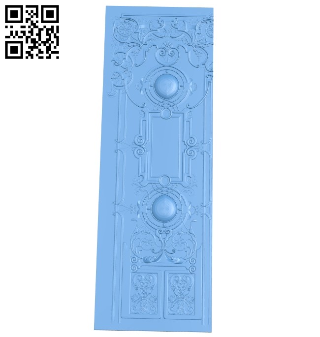 Door pattern A006039 download free stl files 3d model for CNC wood carving