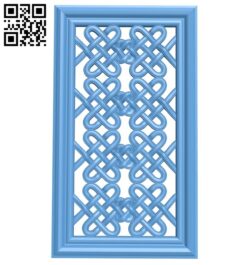 Door pattern A006092 download free stl files 3d model for CNC wood carving