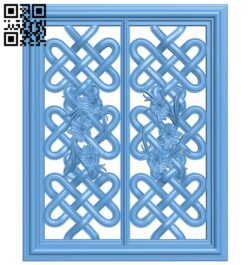 Door pattern A006093 download free stl files 3d model for CNC wood carving