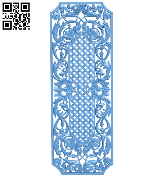 Door pattern A006095 download free stl files 3d model for CNC wood carving