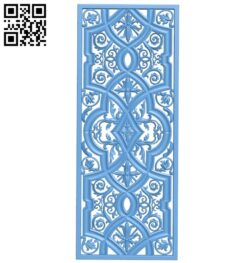 Door pattern A006096 download free stl files 3d model for CNC wood carving