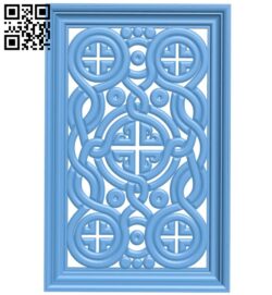 Door pattern A006097 download free stl files 3d model for CNC wood carving