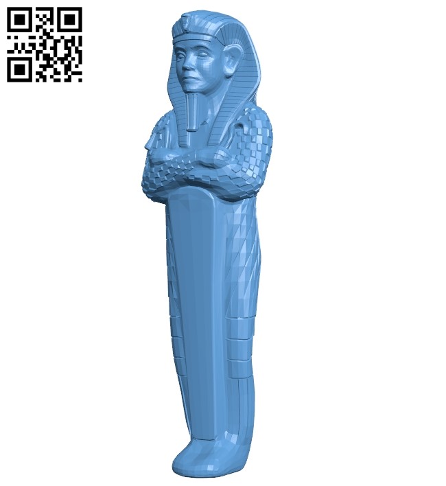 Egyptian king mummy B009085 file obj free download 3D Model for CNC and 3d printer