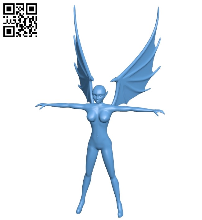 Elf demon B009083 file obj free download 3D Model for CNC and 3d printer