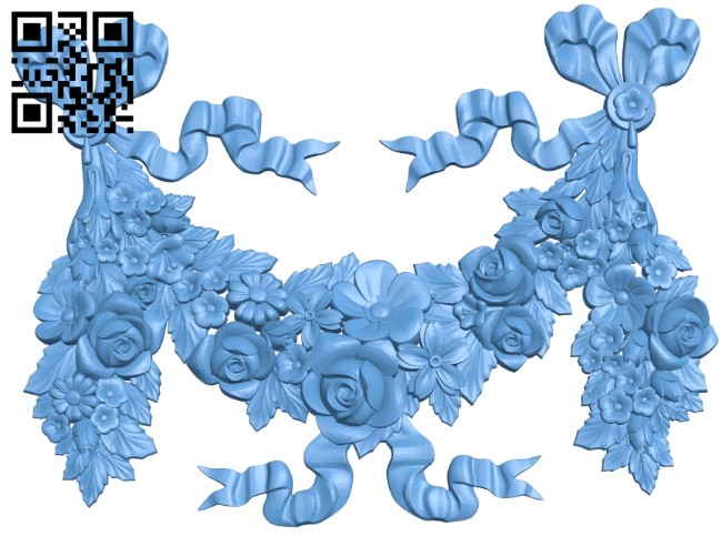 Flower pattern design A006133 download free stl files 3d model for CNC wood carving