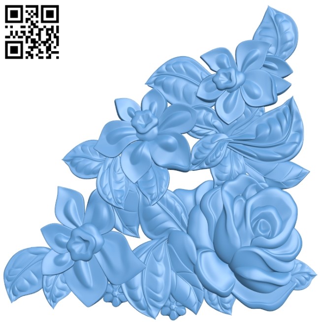 Flower pattern design A006135 download free stl files 3d model for CNC wood carving