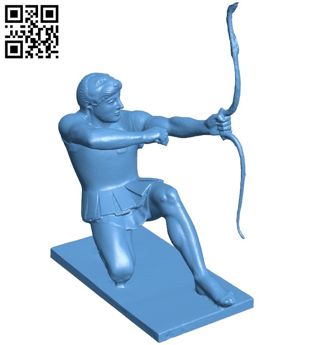 Heracles seated B009078 file obj free download 3D Model for CNC and 3d printer