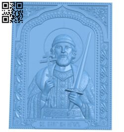 Icon Saint Igor A006075 download free stl files 3d model for CNC wood carving