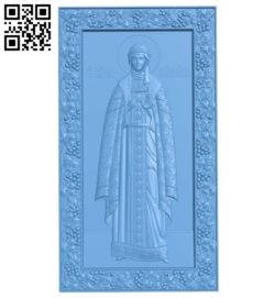Icon Saint Olga A006073 download free stl files 3d model for CNC wood carving