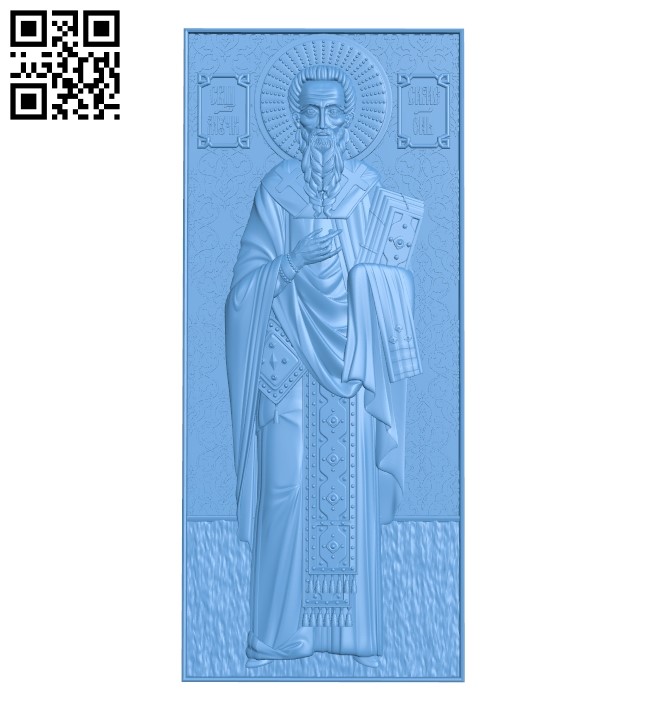 Icon of Saint Simeon A006154 download free stl files 3d model for CNC wood carving