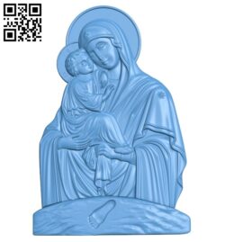 Icon of the Mother of God A005992 download free stl files 3d model for CNC wood carving