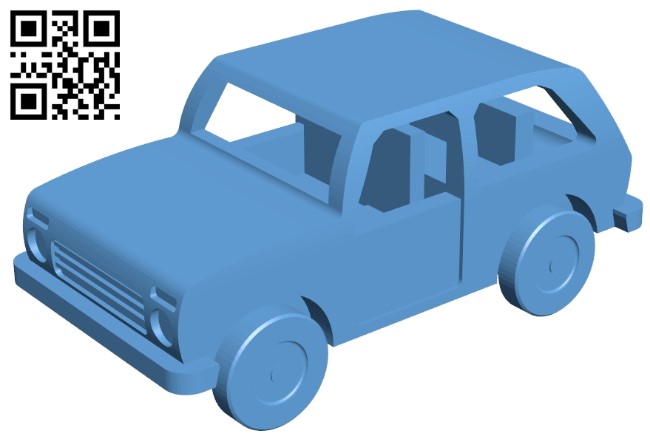 Lada niva - car B009172 file obj free download 3D Model for CNC and 3d printer