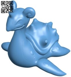 Lapras – pokemom B009196 file obj free download 3D Model for CNC and 3d printer