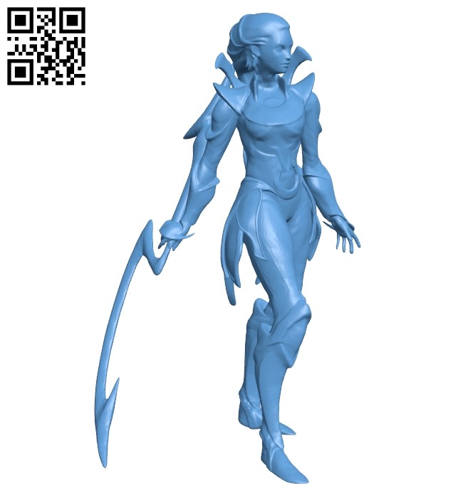 League of legends diana - girl B009211 file obj free download 3D Model for CNC and 3d printer