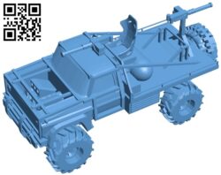 Mad max ford bronco – car B009058 file obj free download 3D Model for CNC and 3d printer