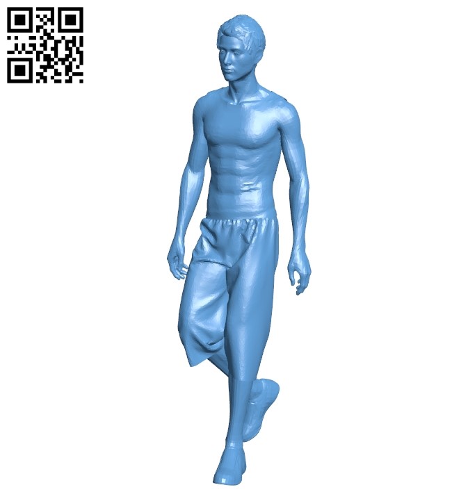 Man in umbro B009098 file obj free download 3D Model for CNC and 3d printer