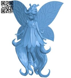 Mana faerie – girl B009219 file obj free download 3D Model for CNC and 3d printer