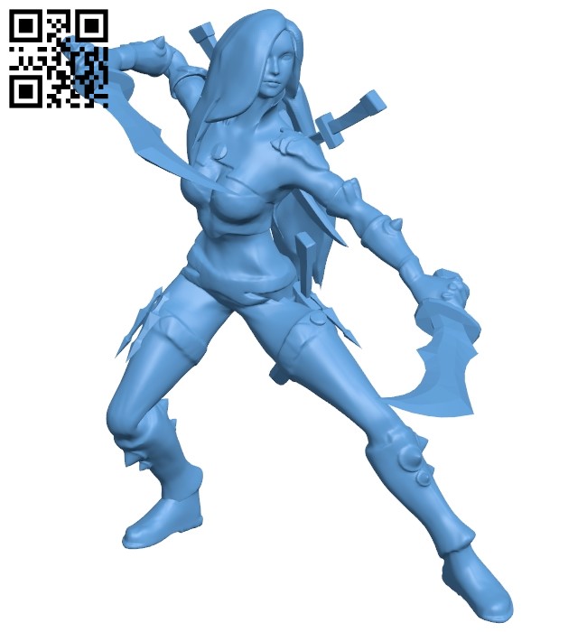 Miss Katarina B009065 file obj free download 3D Model for CNC and 3d printer
