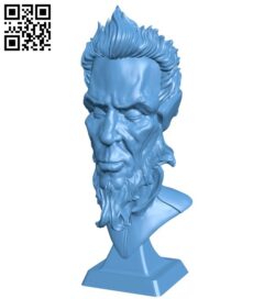 Mr Just Chilling bust B009132 file obj free download 3D Model for CNC and 3d printer