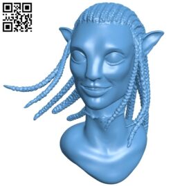 Neytiri head B009150 file obj free download 3D Model for CNC and 3d printer