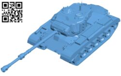 Pershing tank B009134 file obj free download 3D Model for CNC and 3d printer