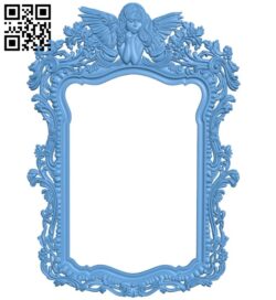 Picture frame or mirror A006116 download free stl files 3d model for CNC wood carving