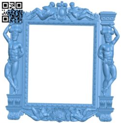 Picture frame or mirror A006118 download free stl files 3d model for CNC wood carving