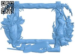 Picture frame or mirror A006119 download free stl files 3d model for CNC wood carving