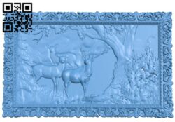 Pictures of deer in the forest A006050 download free stl files 3d model for CNC wood carving