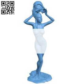 Princess Leia – women B009117 file obj free download 3D Model for CNC and 3d printer