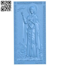 Saint Natalia A006078 download free stl files 3d model for CNC wood carving