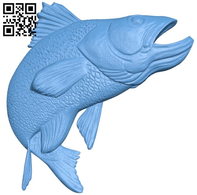 Salmon A006056 download free stl files 3d model for CNC wood carving