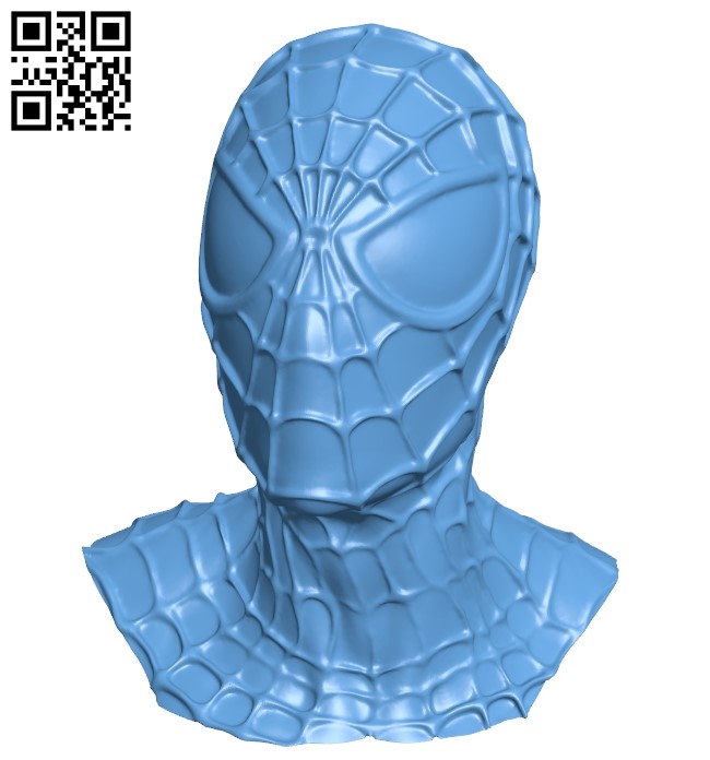 Spiderman bust - superman B009161 file obj free download 3D Model for CNC and 3d printer