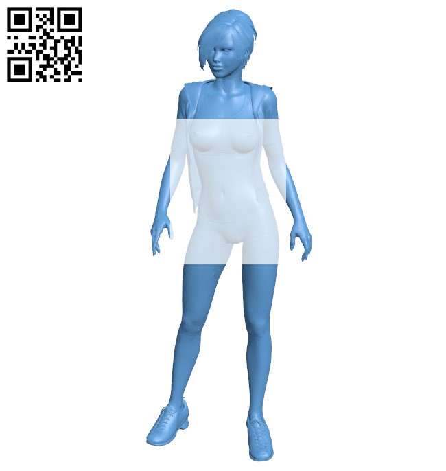 Sport beauty - women B009122 file obj free download 3D Model for CNC and 3d printer