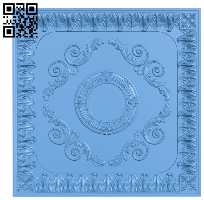 Square pattern A006001 download free stl files 3d model for CNC wood carving
