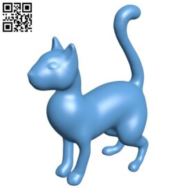 Standing Cat B009199 file obj free download 3D Model for CNC and 3d printer