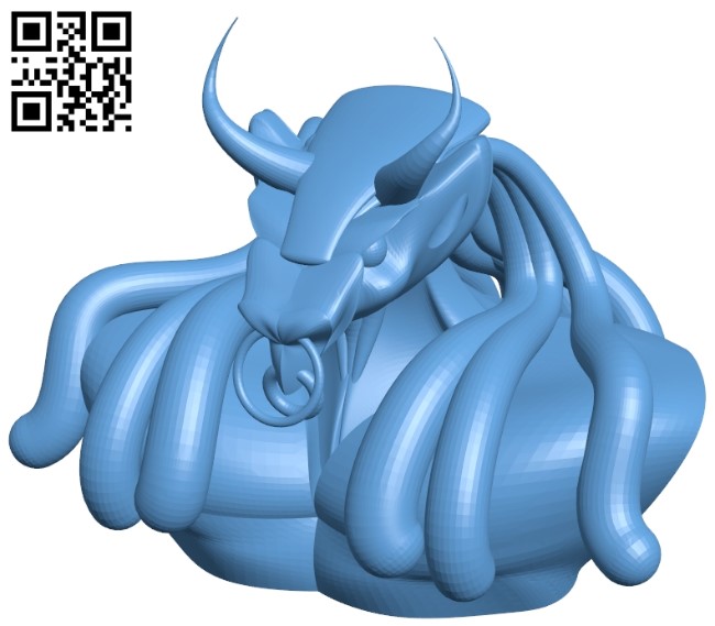 Terrible demon bust B009209 file obj free download 3D Model for CNC and 3d printer
