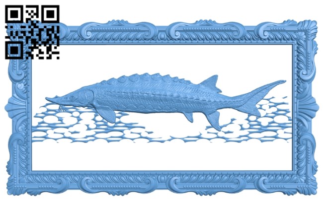 The image of silkworm fish in the river A006081 download free stl files 3d model for CNC wood carving