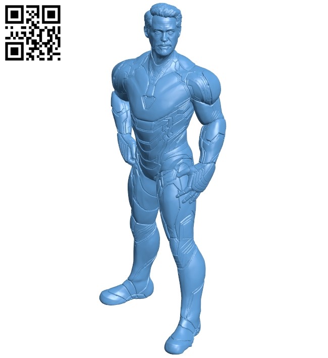 Tony - iron man B009168 file obj free download 3D Model for CNC and 3d printer